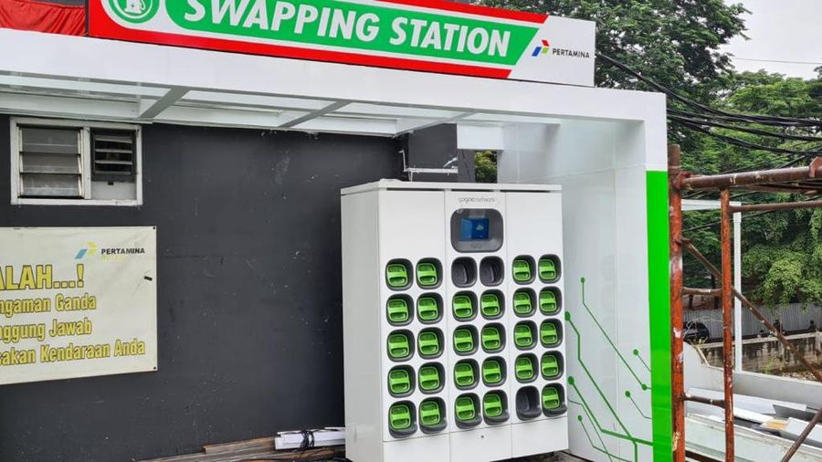 Stasiun Penukaran Baterai Kendaraan Listrik Umum (SPBKLU)