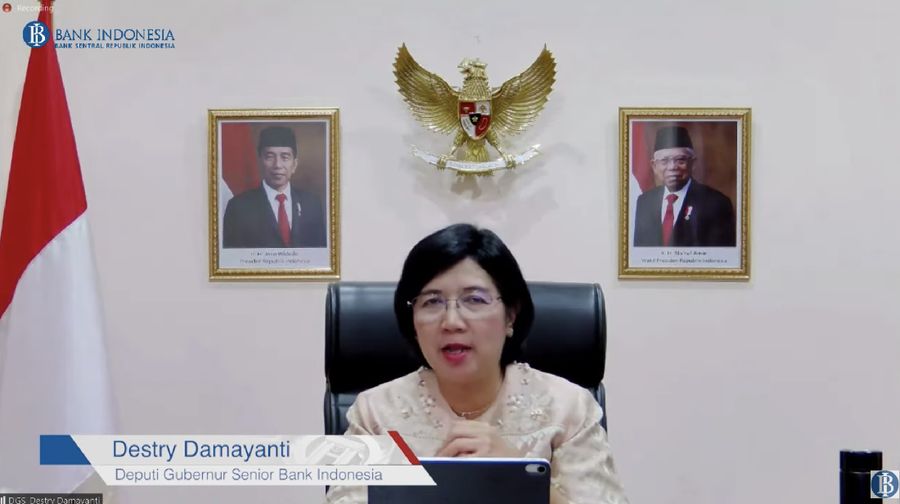 Deputi Gubernur Senior Bank Indonesia (BI) Destry Damayanti (Tangkapan Layar via Youtube Bank Indonesia)