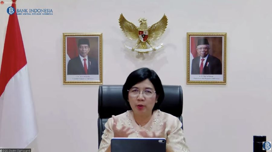 Deputi Gubernur Senior Bank Indonesia (BI) Destry Damayanti (Tangkapan Layar via Youtube Bank Indonesia)