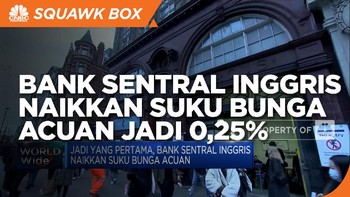 Bank Sentral Inggris Naikkan Suku Bunga Acuan jadi 0,25%