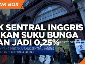 Bank Sentral Inggris Naikkan Suku Bunga Acuan jadi 0,25%