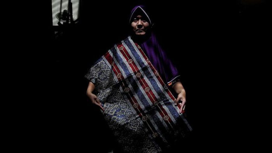 Ilsutrasi Kain Songket (Pradita Utama/detikcom)
