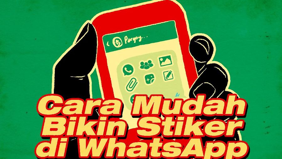 Infografis: Cara Mudah Bikin Stiker di WhatsApp, Bikin Chat WA Makin Seru