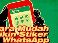 Cara Membuat Stiker WhatsApp Langsung Dalam Aplikasi, Super Gampang