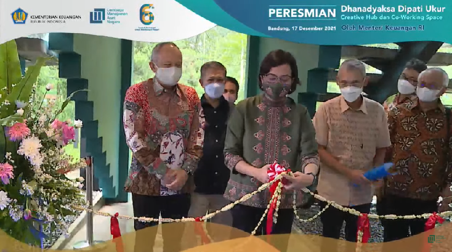 Menkeu Sri Mulyani Resmikan Gedung Dhanadyaksa Dipati Ukur Sebagai Creative Hub (Tangkapan Layar via Kemenkeu)