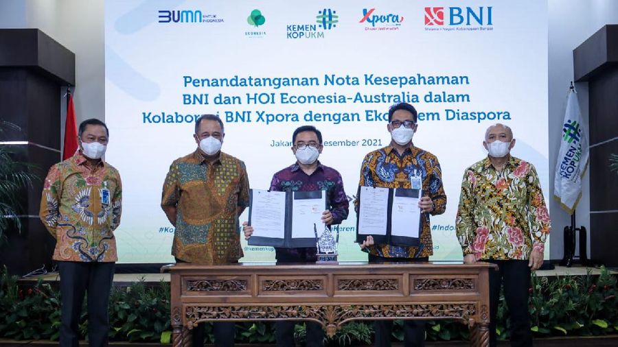 Perkuat Ekosistem Diaspora, BNI Xpora jalin kerja sama dengan House of Indonesia Econesia