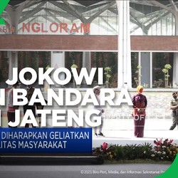 Presiden Jokowi Resmikan Bandara Ngloram di Blora