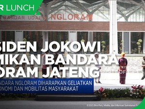 Presiden Jokowi Resmikan Bandara Ngloram di Blora