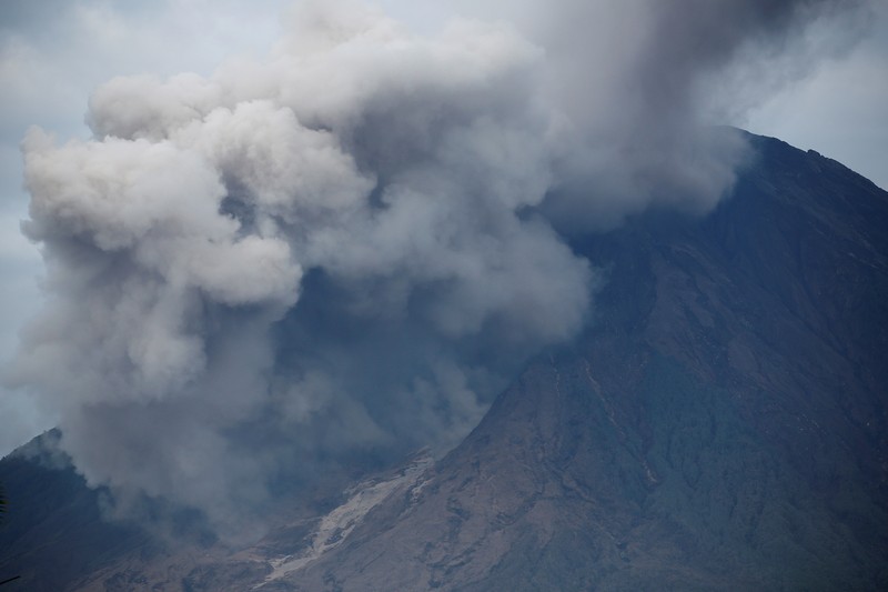 Kondisi terkini Gunung Semeru, Lumajang. (REUTERS/WILLY KURNIAWAN)
