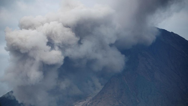 Kondisi terkini Gunung Semeru, Lumajang. (REUTERS/WILLY KURNIAWAN)