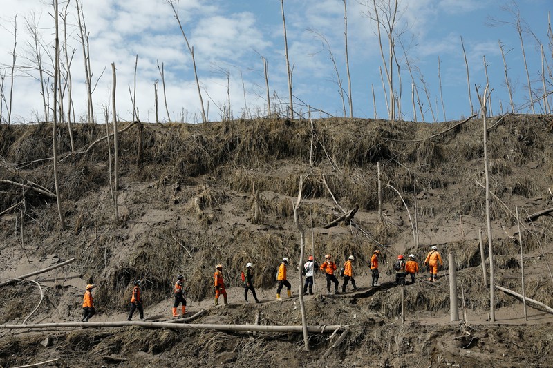 Kondisi terkini Gunung Semeru, Lumajang. (REUTERS/WILLY KURNIAWAN)