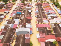 Potret Banjir Malaysia dari Udara, Rumah-rumah Tenggelam