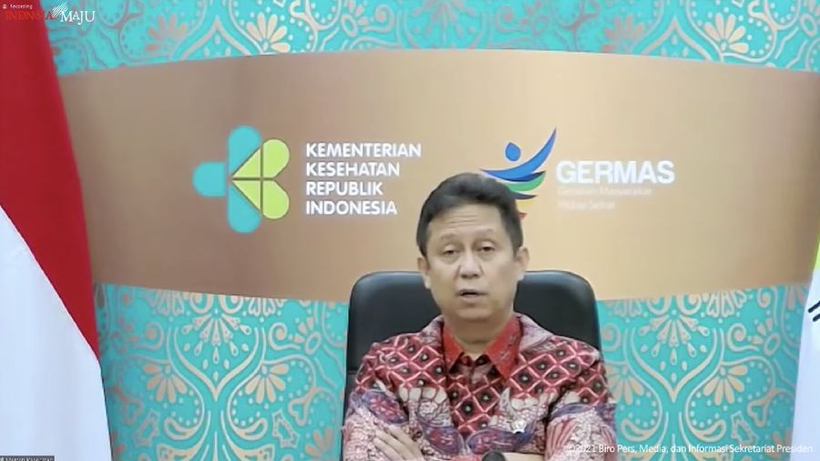 Keterangan Pers Menteri terkait Evaluasi PPKM, Jakarta, Senin (20/12/2021). (Tangkapn layar youtube Sekpres RI)