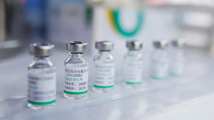 Vaksin sinopharm. (REUTERS/Sebastian Castaneda)