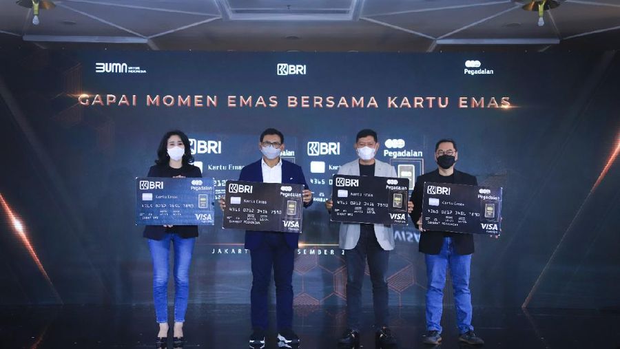BRI dan Pegadaian Luncurkan Kartu Emas