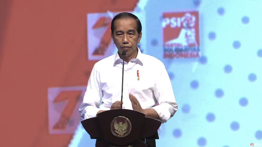 Acara Puncak HUT ke-7 Partai Solidaritas Indonesia. (Tangkapan layar)