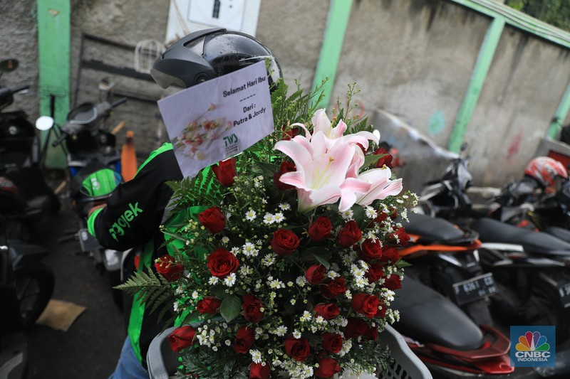 Pasar kembang Rawa Belong. (CNBC Indonesia/Muhammad Sabki)