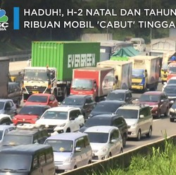 H-2 Hari Raya Natal, Ribuan Mobil 'Cabut' Tinggalkan Jakarta