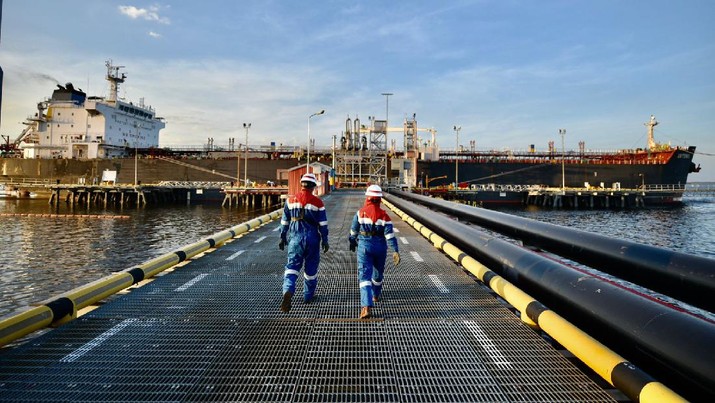 Hydrocarbon Transportation (HCT) Crude Oil Terminal Operation Centre yang dikelola PT Pertamina Hulu Rokan (PHR), di Dumai, Riau. (Dok: Pratama Guitarra)