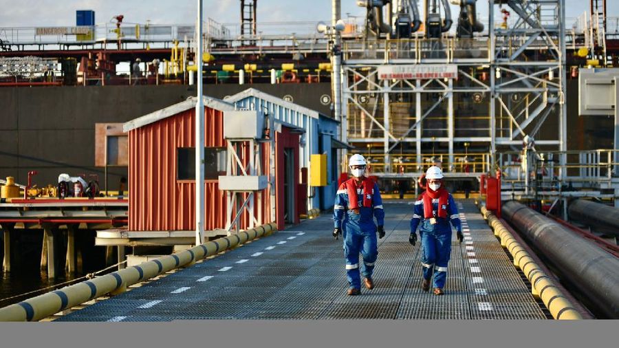Hydrocarbon Transportation (HCT) Crude Oil Terminal Operation Centre yang dikelola PT Pertamina Hulu Rokan (PHR), di Dumai, Riau. (Dok: Pratama Guitarra)