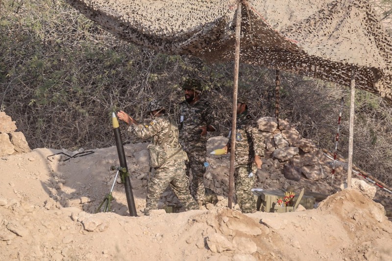 Latihan perang militer Iran (via REUTERS/WANA NEWS AGENCY)