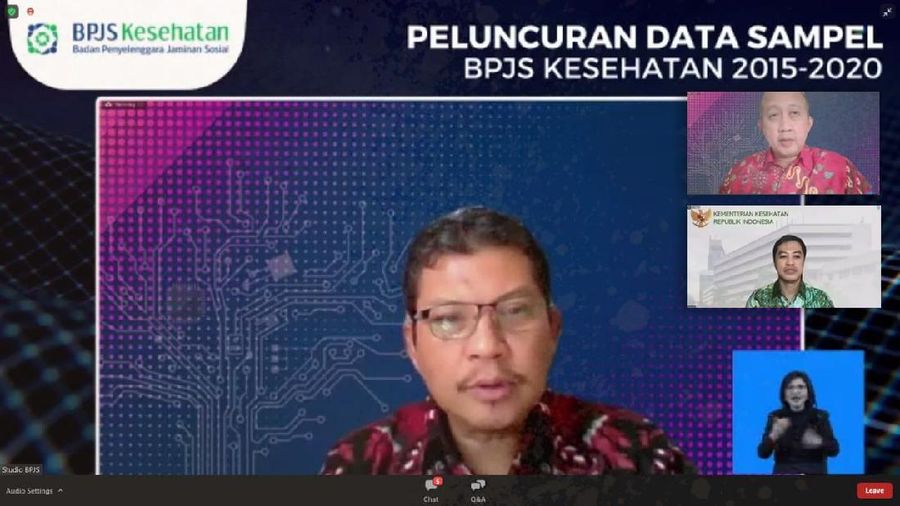 Peluncuran Data Sampel BPJS Kesehatan 2015-2020.