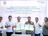 Pemkab Gianyar Terima RTH Garapan BPJS Ketenagakerjaan