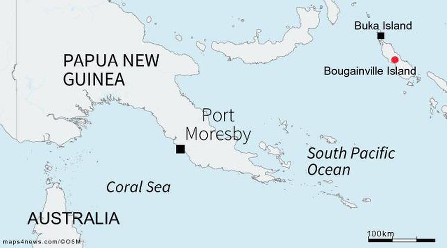 Peta Papua New Guinea