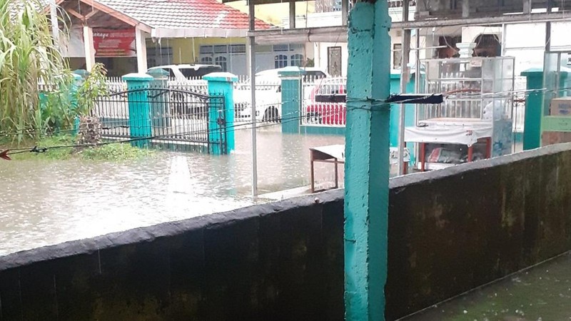 Banjir Palembang (Tangkapan Layar Twitter @drppriono1)