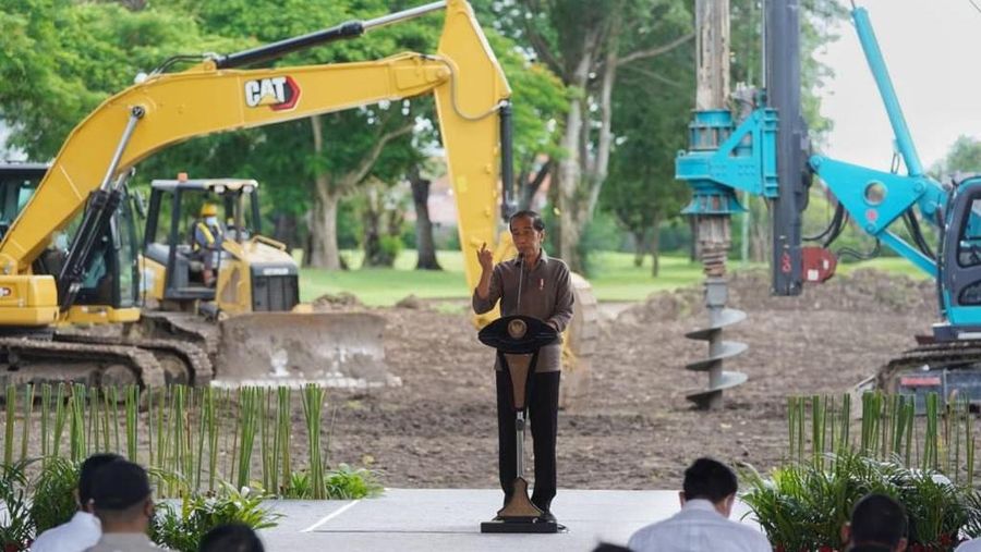 Groundbreaking Bali International Hospital. (Twitter/ErickThohir)