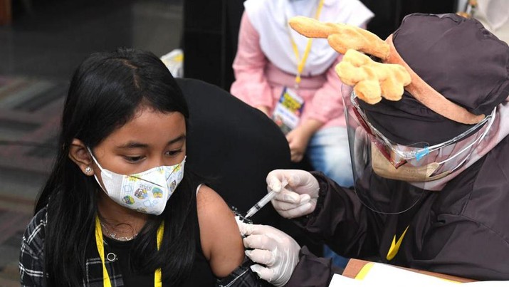 Iriana Tinjau Vaksinasi Covid-19 untuk Anak di Jakarta (Kris - Biro Pers Sekretariat Presiden) Iriana Tinjau Vaksinasi Covid-19 untuk Anak di Jakarta (Kris - Biro Pers Sekretariat Presiden)