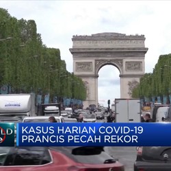 Kasus Harian Covid-19 Prancis Pecah Rekor