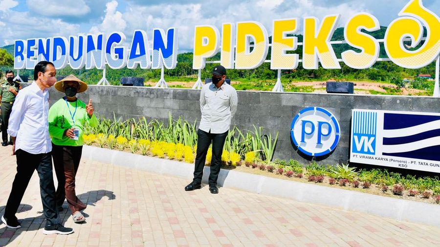 Bendungan Pideks (Foto: Laily Rachev - Biro Pers Sekretariat Presiden)
