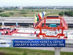 Pembangunan Kereta Cepat Jakarta-Bandung Sudah 79%