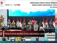 Penutupan Bursa Efek Indonesia 2021, IHSG Menguat 10% (ytd)