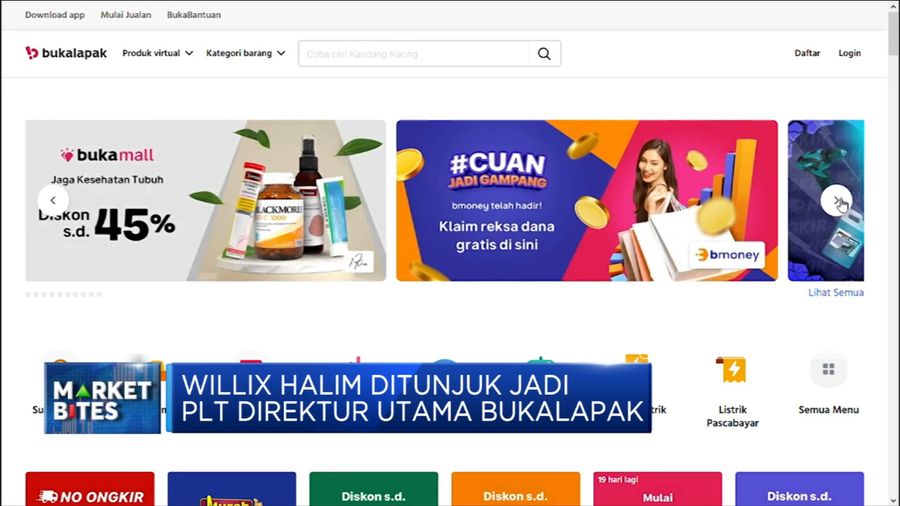 Willix Halim Jadi Plt Dirut Bukalapak