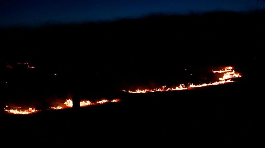 Structures burn, including an Element Hotel, as a wind-driven wildfire forced evacuation of the Superior suburb of Boulder, Colorado, U.S. December 30, 2021.  Trevor Hughes/USA TODAY NETWORK via REUTERS
NO RESALES. NO ARCHIVES MANDATORY CREDIT
     TPX IMAGES OF THE DAY