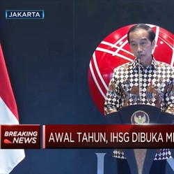 Arahan Jokowi di Pembukaan Perdagangan Perdana Bursa 2022