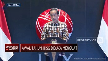 Arahan Jokowi di Pembukaan Perdagangan Perdana Bursa 2022