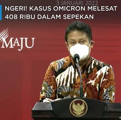 Ngeri! Kasus Omicron Melesat 408 Ribu Dalam Sepekan