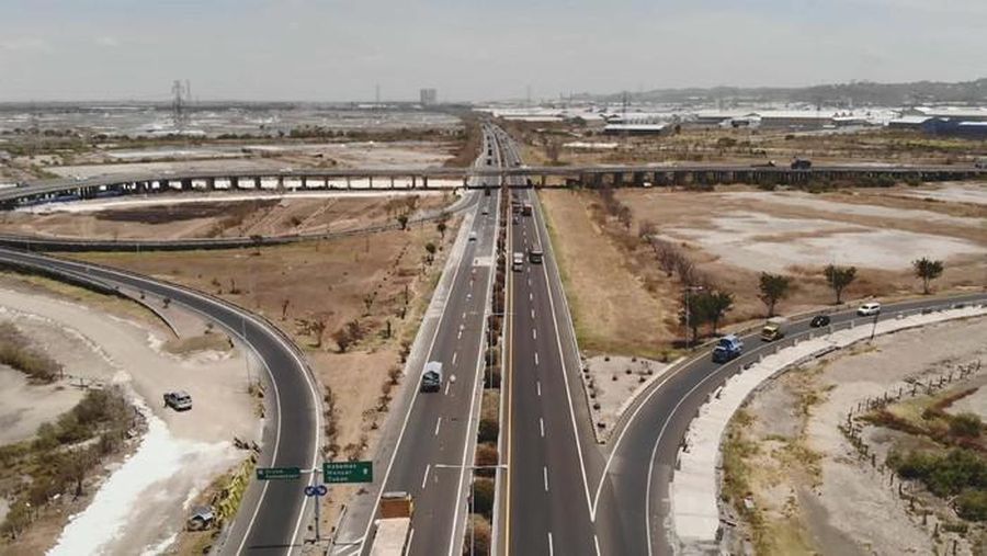 Simpang Susun di Ruas Tol Surabaya-Gresik (Foto: Hutama Karya )