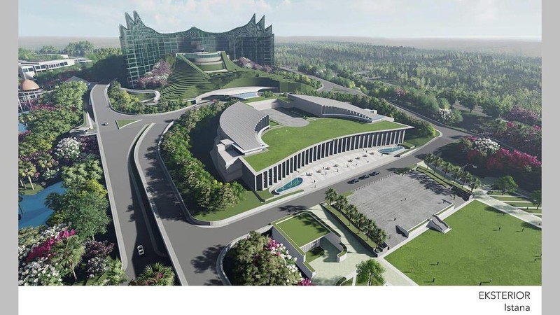 Desain Eksterior Kantor Presiden di Ibu Kota Baru di Kalimantan Timur  (Tangkapan Layar Instagram @nyoman_nuarta)