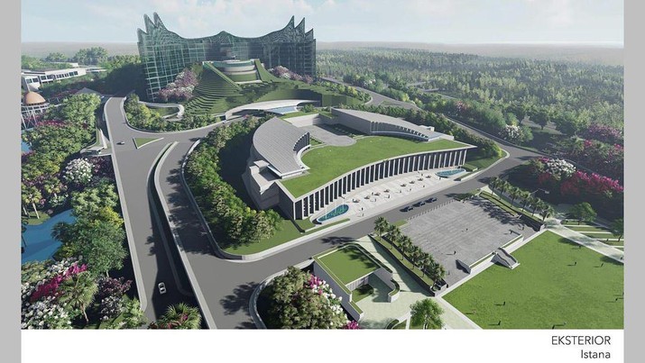 Desain Istana Kepresidenan di Ibu Kota Baru di Kalimantan Timur (Tangkapan Layar Instagram @nyoman_nuarta) Desain Istana Kepresidenan di Ibu Kota Baru di Kalimantan Timur (Tangkapan Layar Instagram @nyoman_nuarta)(Tangkapan Layar Instagram @nyoman_nuarta)