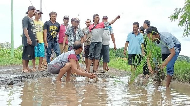 Warga Cianjur, Jawa Barat selama berpuluh-puluh tahun harus melewati jalan berbatu dan berlumpur, tak layak disebut sebagai jalan. Kawasan ini padahal hanya 70 km dari pusat kota Bandung ibu kota provinsi dan 200 km dari ibu kota Jakarta.

Jalur Tanggeung - Padasuka/Cipelah, Cianjur sepanjang 33 km saat musim hujan makin sulit dilewati kendaraan roda empat maupun sepeda motor. Jalur ini bak 'neraka' bagi yang melintasinya, sangat licin untuk dilalui sehingga membahayakan pengendara dan penumpang angkutan umum.
Alex salah satu sopir mobil angkutan umum Elf Ciwidey-Padasuka harus berjibaku dua kali sehari melintasi 'jalur neraka' ini. Para sopir dan kernek menggunakan sekam padi untuk menjadi alas ban mobil agar bisa melewati jalan ini.
Negara sudah saatnya hadir di wilayah ini sebab sudah 76 tahun Indonesia merdeka masih ada jalan yang tak layak semacam ini.  Jalur Tanggeung - Padasuka/Cipelah memang sudah masuk dalam program Pemprov Jabar melalui Jalur Tengah Selatan (JTS) tapi masih menunggu realisasi yang tak kunjung datang.

Pemprov Jabar memang  sedang memprioritaskan pembangunan JTS sepanjang 357 km yang melewati kawasan pegunungan dan hutan di Jabar. Proyek ini merupakan perbaikan jalan dan pembangunan jalan baru provinsi yang menghubungkan Sukabumi bagian tengah hingga Ciamis.

Rencananya, pembangunan akan terbagi menjadi beberapa sesi. Sesi pertama akan dibangun Jalan Horisontal Tengah Jawa Barat Selatan yakni dari wilayah Lengkong - Sagaranten (23,20 km), kemudian Sagaranten - Tanggeung (37,55 km), disambung Tanggeung - Padasuka/Cipelah (33,79 km), hingga Padasuka/Cipelah - Rancabali (16,84 km), total fase ini 111,38 km.
Selanjutnya kawasan Ciwidey - Pangalengan (22,12 km), lalu Pangalengan - Cikajang (53,48 km), disambung Cikajang - Bantarkalong (68,54 km), kemudian Bantarkalong - Kertahayu (101,48 km), hingga total sepanjang 245,62 km.(CNBC Indonesia/ Suhendra)