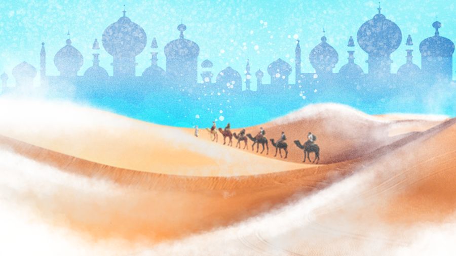 Ilustrasi/ Turun Saju di Arab/ Aristya Rahadian