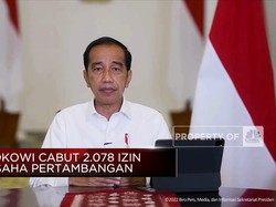 Sah! Jokowi Cabut 2.078 Izin Usaha Pertambangan