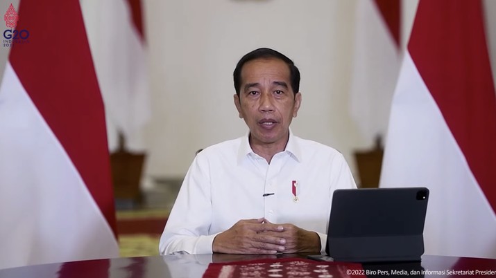 Konfrensi Pers Presiden Joko Widodo Mengenai IUP, HGU dan HGB di Istana Bogor, Kamis (6/1/2022). Konfrensi Pers Presiden Joko Widodo Mengenai IUP, HGU dan HGB di Istana Bogor, Kamis (6/1/2022). (Tangkapan Layar via Youtube Sekretariat Presiden)