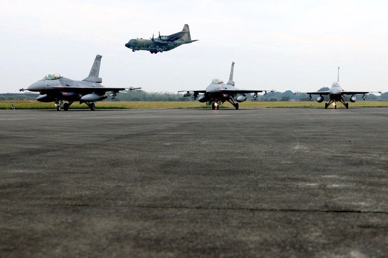 Jet tempur F-16V (REUTERS/ANN WANG) Jet tempur F-16V (REUTERS/ANN WANG)