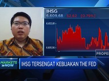 'Terbakar' Sentimen The Fed, Koreksi IHSG Dekati Level 6.500
