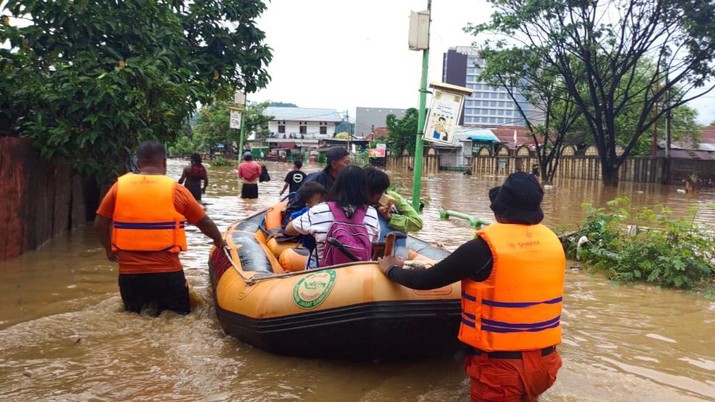Bencana Hidrometeorologi Basah di Kota Jayapura (ist via BNPB) Bencana Hidrometeorologi Basah di Kota Jayapura (ist via BNPB)